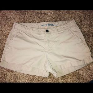 Khaki Skinny Boyfriend Short Shorts by Gap